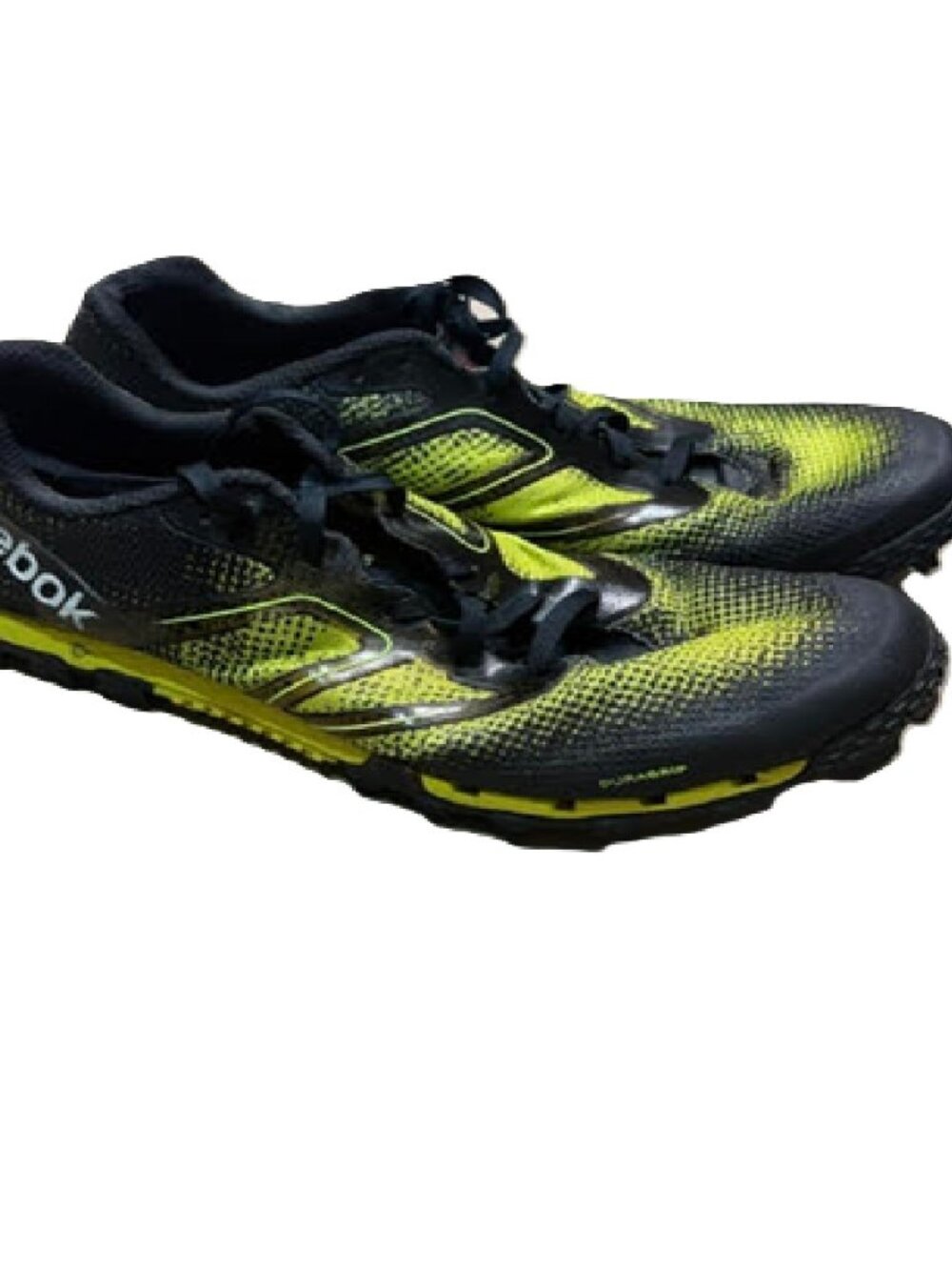 Reebok All Terrain Super Lightweight Trail Running Shoe US 11 - Black/Neon Yello